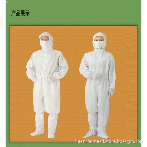 Oem White Anti Static Clean Room Garments Jackets For Labs